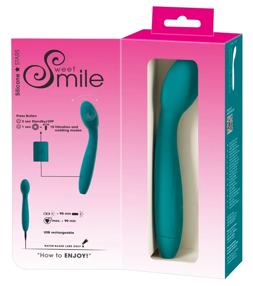 Вибратор Sweet Smile 54053510000 — силиконовый, перезаряжаемый Photo 9
