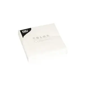 Paper napkins Papstar 3-ply 20 pcs white 24x24 cm folded 1/4, FSC® & Nordic Swan certified (MPN 1694626)