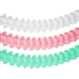 Decorative paper garland Papstar 1963104, length 3.65 m, single-colour party decoration