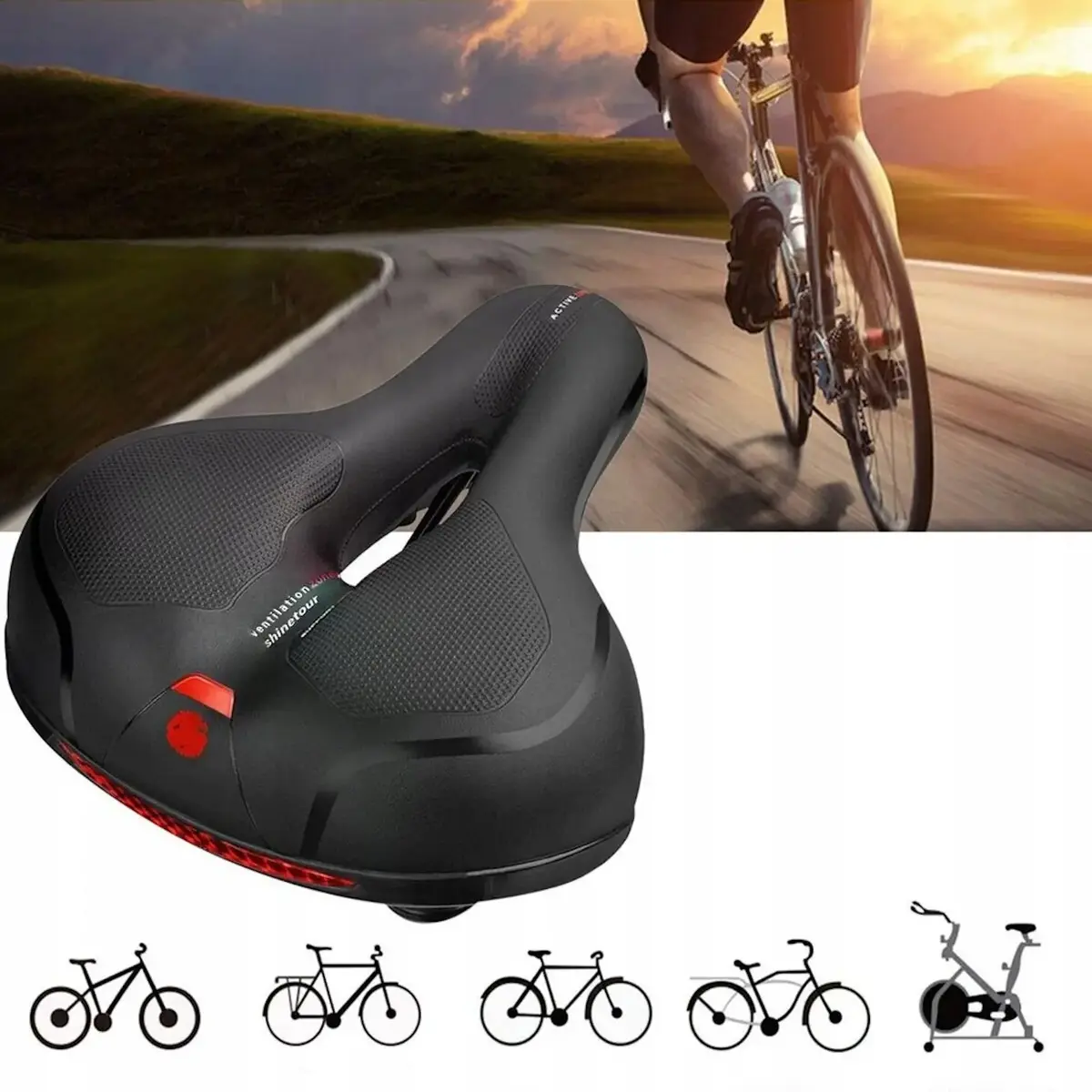 iWear Comfort velosipēda sēdeklis ar putu polsterējumu Photo 6