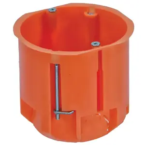 Mounting box 1-place PAWBOL 650C D68/60mm Orange, single-gang recessed electrical box