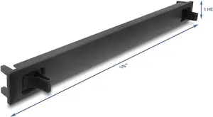 Rack blind panel DELOCK 67208, ABS plastic, black, 1U
