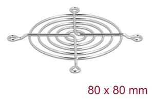 Fan grill DELOCK 67306 — metal 75.5 × 75.5 mm for computer cooling fans