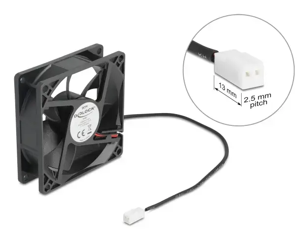 DELOCK 67290 8 cm Case Fan, Ball Bearing, 5 V Photo 3