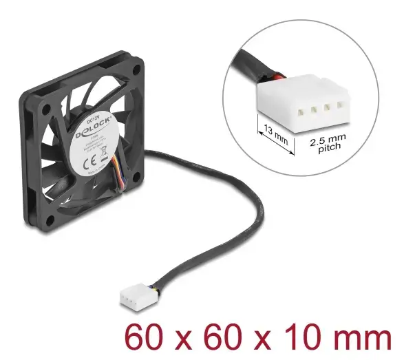 DELOCK 67294 6 cm Computer Case Fan Photo 3