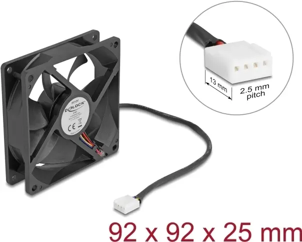 Datora korpusa ventilators DELOCK 67297 92