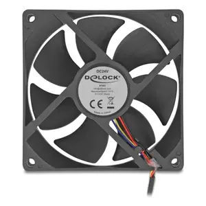 Вентилятор DeLOCK 67302 9.2 см Черный С шариковым подшипником