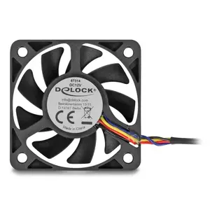 Вентилятор DeLOCK 67314 5 см Черный Подшипник шариковый