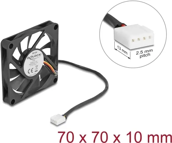 Korpusa ventilators DELOCK 67315 — 70