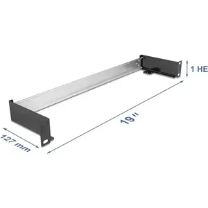 19-дюймовый Hutschienenpanel DELOCK 67283 — горизонтальная/вертикальная установка для DIN-рейки