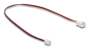 Cable extension DELOCK 90762 for computer cooling system, PVC sleeve, Ø 1.3 mm, black/red/white