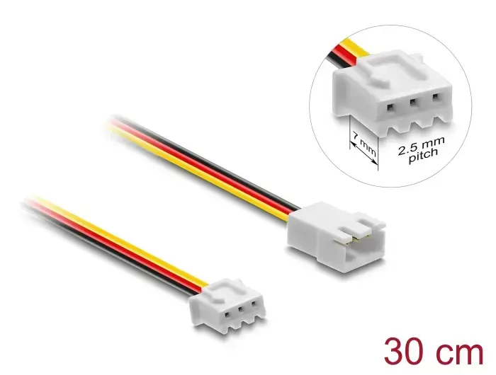 DELOCK 90867 3‑pin (JST) pagarinājuma kabelis Photo 2