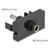 DeLOCK Easy 45 kontaktligzda DC melna Photo 2