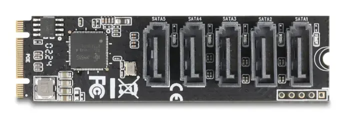 DELOCK 64241 M.2 to 5x SATA internal adapter Photo 3