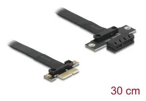 Internal power cable DELOCK 81297 PCI-E x1 to PCI-E x1, 0.3 m, black