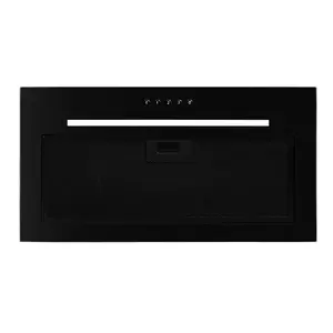 Iebūvējamā tvaika nosūcēja Greentek Faro II Black FAROBII, 420 m³/h, 3 ātrumi, LED, tauku filtrs, 60 dB