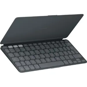 Compact portable keyboard Logitech KEYS-TO-GO 2 GRAPHITE — ultra-slim wireless layout, spill‑resistant fabric, Bluetooth