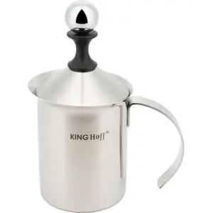 Electric Milk Frother KingHoff KH-3125 Stainless Steel, handheld frothing appliance