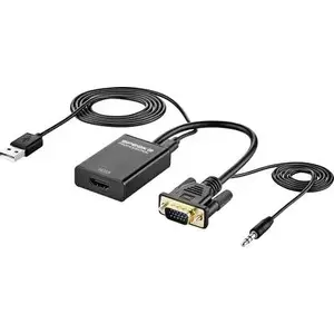 VGA to HDMI converter SpeaKa Professional SP-12111624 — up to 1920×1080 resolution