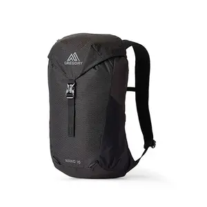 Mugursoma Gregory Nano Urban 16L — kompakta pilsētas dienas soma, 16 l, melna, 360 g, ar jostas siksnu