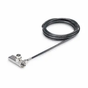 StarTech DUALKA10-LAPTOP-LOCK 10-Pack Dual-Access Laptop Lock, 2m Keyed Alike and Combination Security Cable Lock for K-Slot Devices