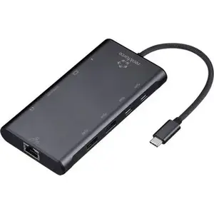 USB sadalītājs Renkforce RF-USBHA-500 — 10 porti, USB 3.2 Gen 2 ar USB-C ieeju