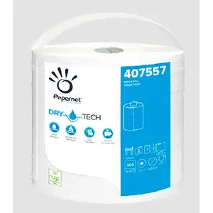 Промышленная бумажная салфетка Papernet Superior 2-слойная белая 152 м — 400 листов