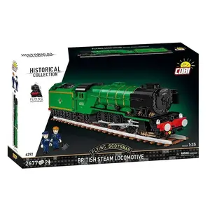 Cobi būvniecības klucīšu vilciens Flying Scotsman modelis COBI-6292, mērogs 1:48, konstruktoru komplekts