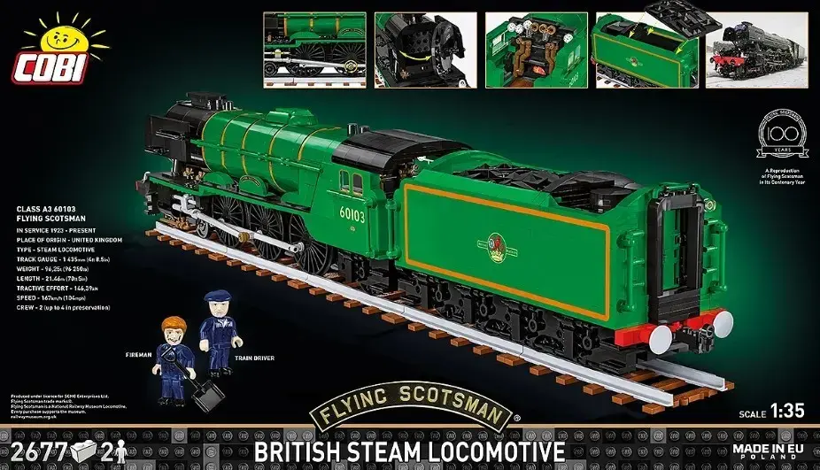 Cobi būvniecības vilciens Flying Scotsman COBI-6292 Photo 10