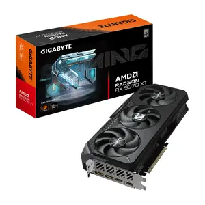 Видеокарта GIGABYTE Radeon RX 9070 XT GAMING 16G — 16 ГБ GDDR6, 256‑бит, PCIe 5.0, 2970 МГц
