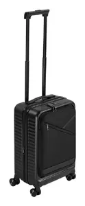 Ручной чемодан Rivacase 8180 Clark ECO – ручная кладь, жесткий корпус, черный