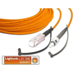 Network Cable Lightwin LSP-50 SC-ST2 Simplex LWL Patch Cable MM OM2 2.0m
