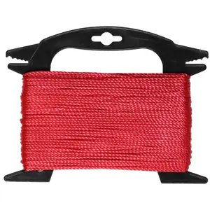 Polypropylene rope Lasso 2 mm × 50 m, red — lightweight utility cord for tying and general use
