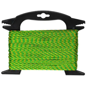 Polypropylene rope Lasso 2 mm, 50 m, yellow/green - Lasso