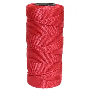 Virve Lasso 1 mm x 100 m polipropilēna virve, Lasso 9128695, sarkana