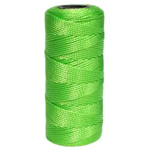 Virve Lasso 9128701 1 mm x 100 m neona zaļa - viegla pīto virvju lietošanai