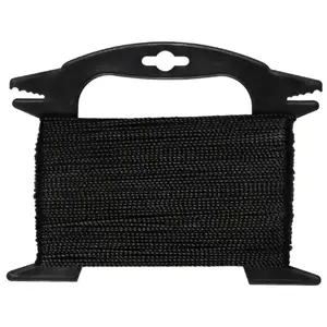 Virve Lasso 9128800 2 mm × 50 m — melna darbarīku virve ārējiem un mājas darbiem