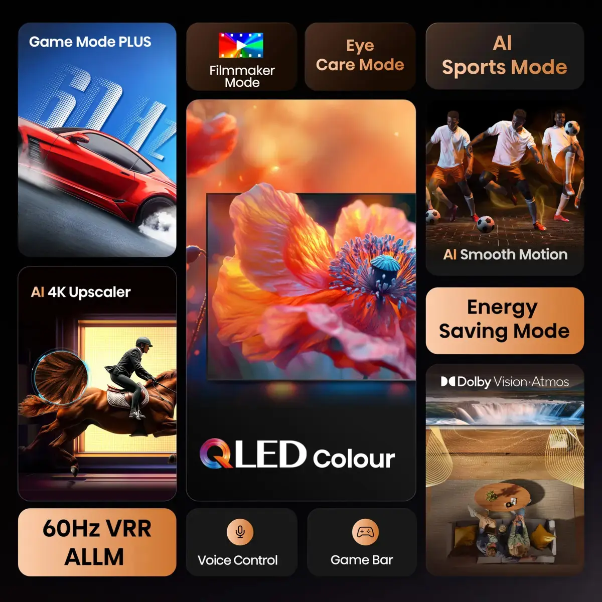 Телевизор Hisense 55E7Q 55" 4K QLED Smart TV Photo 28