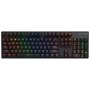 Wired gaming keyboard HATOR HTK204UA Icefall Mecha Rainbow — 104 keys, RGB backlight