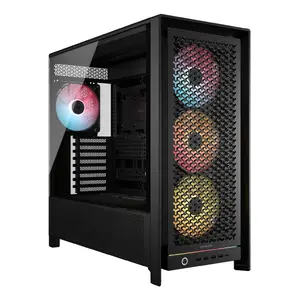 PC Case CORSAIR FRAME 5000D RS ARGB Midi Tower Black — ATX, supports 3x140mm front fans, 2.5/3.5" drives