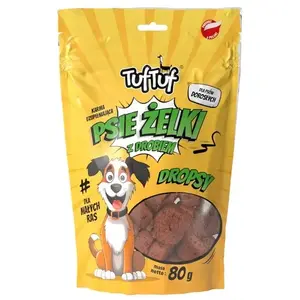 Лакомство для собак TufTuf Poultry Drops мягкие жевательные 80 г — вкус птицы, без сахара, без глютена и сои