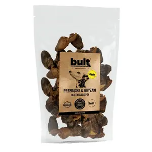 Сухие лакомства для собак BULT Poultry Hearts 200 г — односоставное гипоаллергенное угощение из птицы
