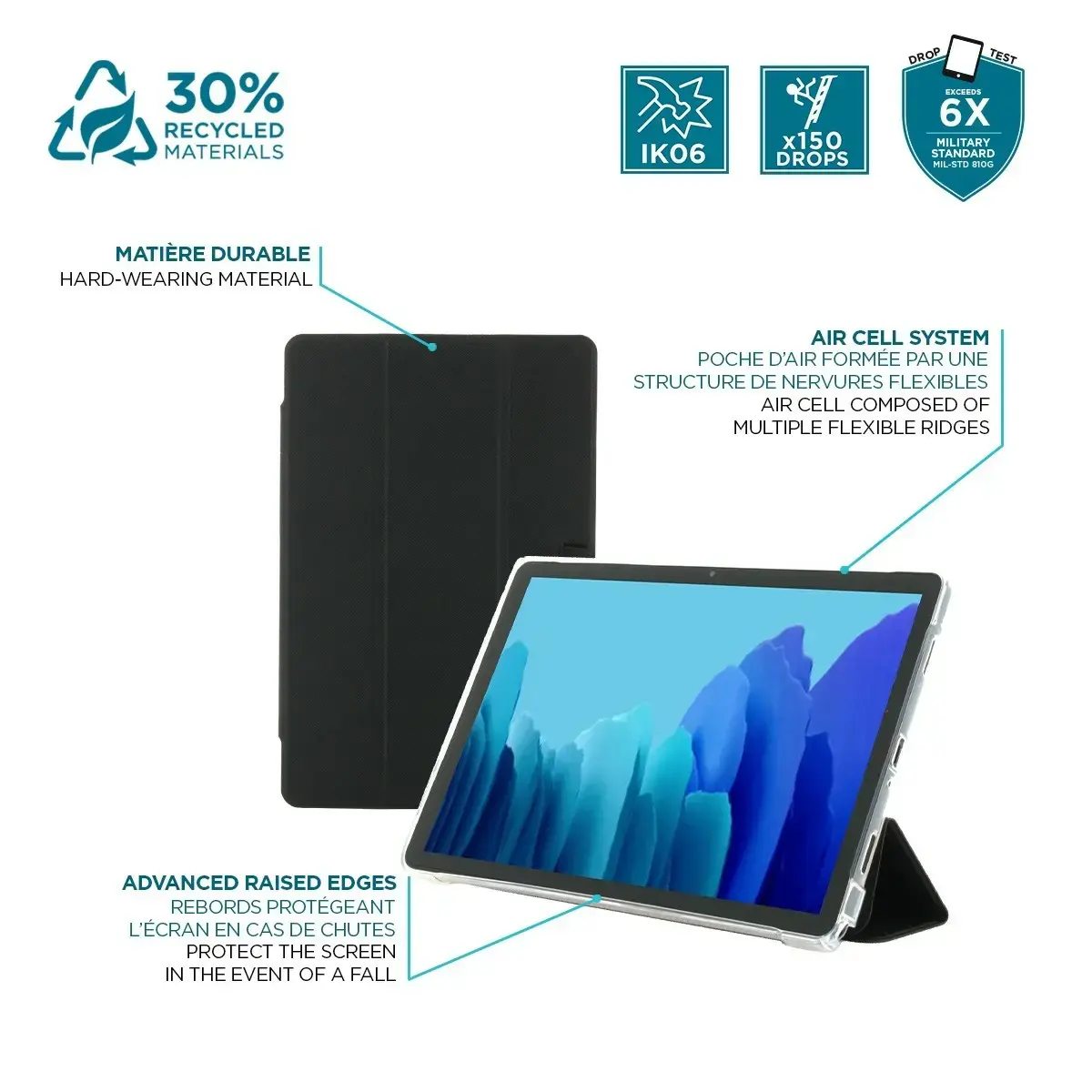 Folio Case Mobilis Edge Samsung Tab A9+ 11" Photo 4
