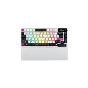 Механическая беспроводная клавиатура Asus ROG Azoth X — раскладка US, Bluetooth и RF 2.4 ГГц, белая