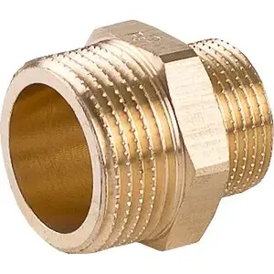 Укороченный переходник (ниппель) латунный Perfexim GZ 2 x 5/4 дюйма