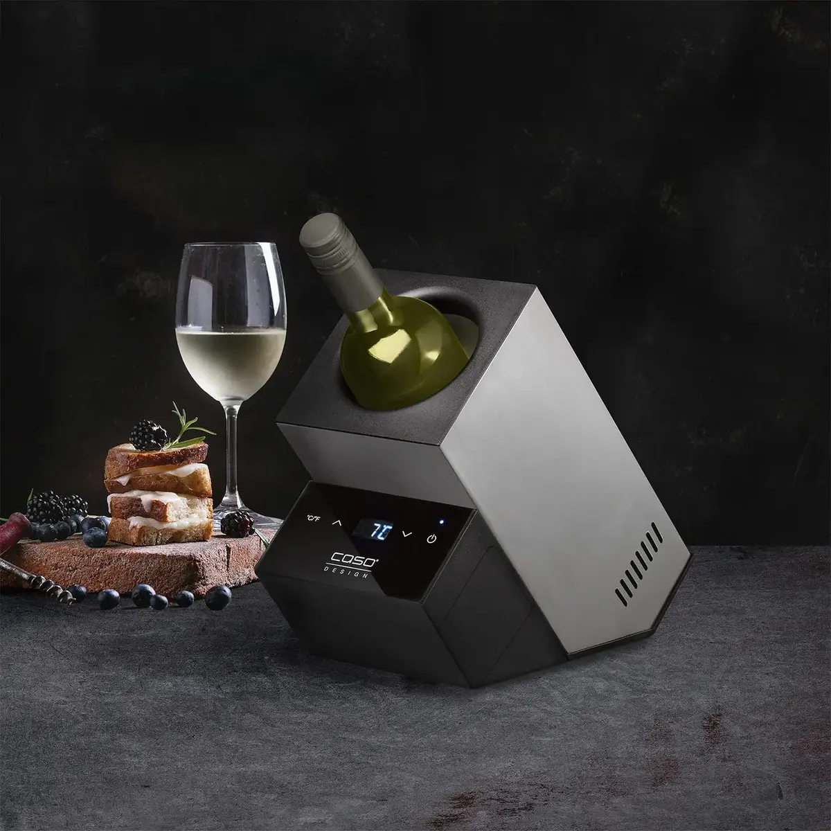 Caso WineCase Deluxe Inox wine cooler — single-bottle Photo 7