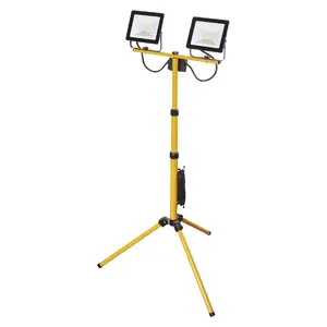 LED reflector EMOS Hobby Slim 2x30W 4800LM on tripod — work light