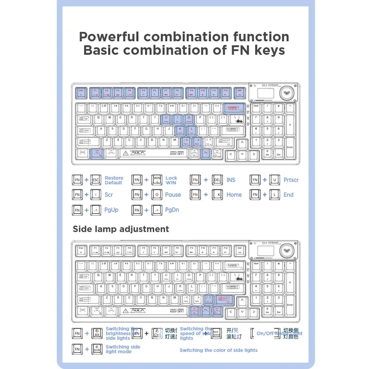 AULA F98 Pro mechanical wireless keyboard Photo 11