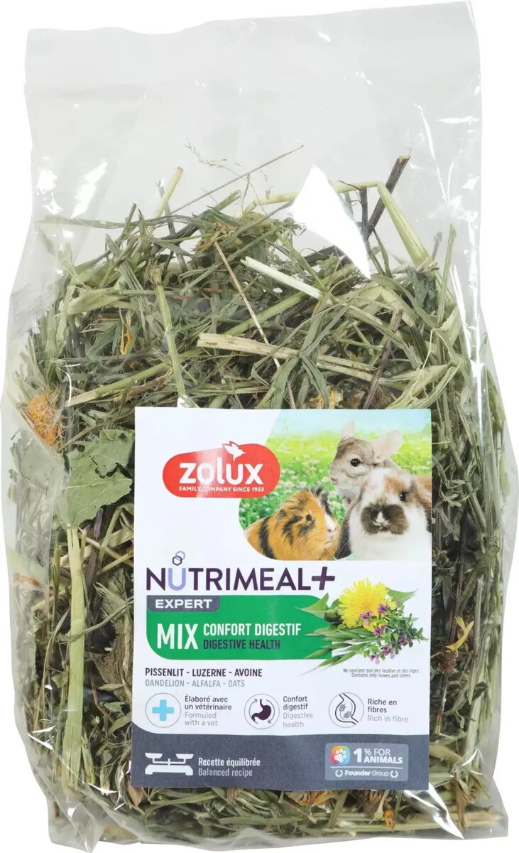 ZOLUX NUTRIMEAL MIX gremošanas atbalstam trusīšiem
