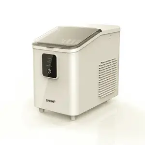 Portable ice cube maker PRIME3 SIM31 — 1.7 L tank, 12 kg/24h, 120 W, R600A, silver